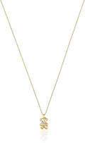 TOUS Lligat Diamond Yellow Gold Pendant Necklace