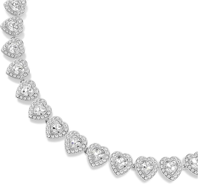 Swarovski Ariana Grande Collection, Clear Crystal & Pearls, Rhodium Finish, Necklaces, Earrings and Bracelets